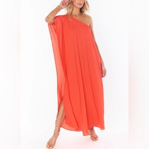 15. SHOW ME YOUR MUMU NWT Orange Tropez Maxi Dress